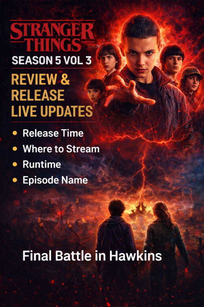 Stranger Things Season 5 Vol 3 Review and Release Live Updates: Release Time, Where to Stream, Runtime, Episode Name for Final Battle