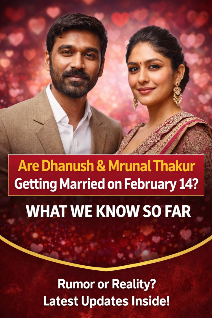 Are Dhanush and Mrunal Thakur Getting Married on February 14?