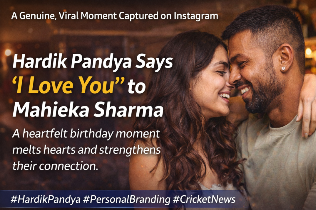 Hardik Pandya’s Sweet “I Love You” Moment for Mahieka Sharma Melts Hearts on Her 25th Birthday