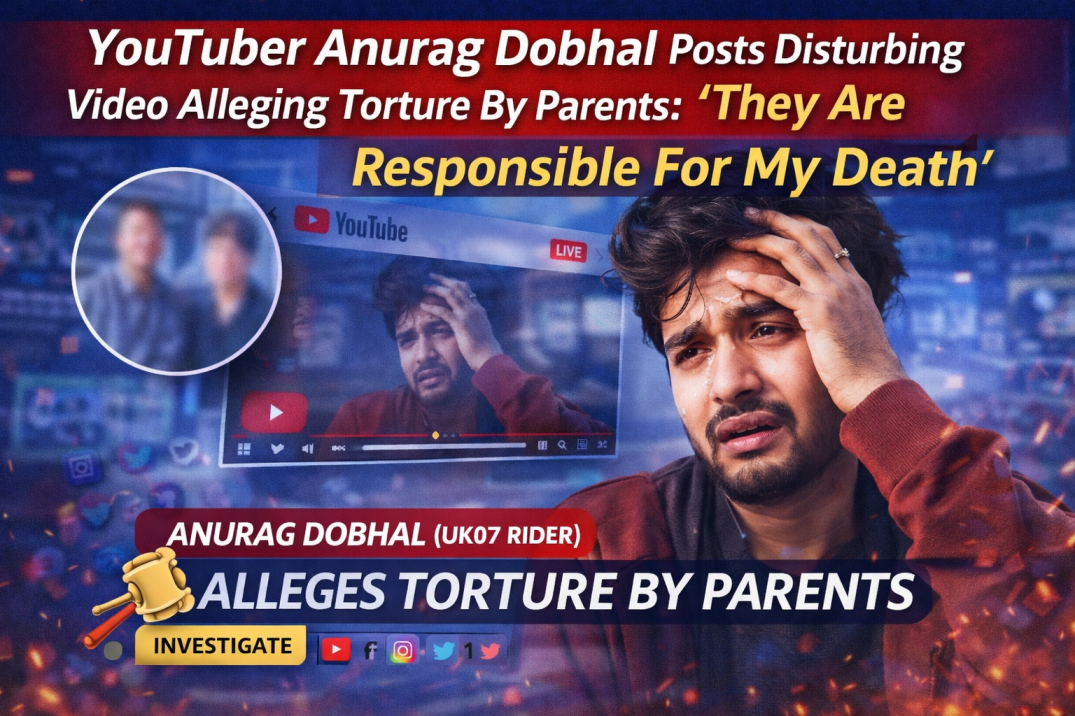 YouTuber Anurag Dobhal Posts Disturbing Video Alleging Torture by Parents: ‘They Are Responsible for My Death’