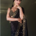 Fatima Sana Shaikh In A Black Saree From Torani Is Pure Classic Glamour