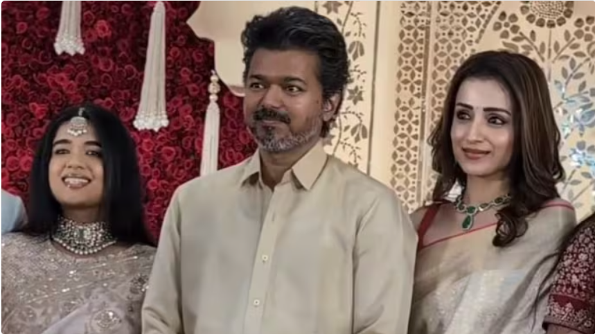 Vijay and Trisha Attend Wedding Reception Together Amid Affair Rumors